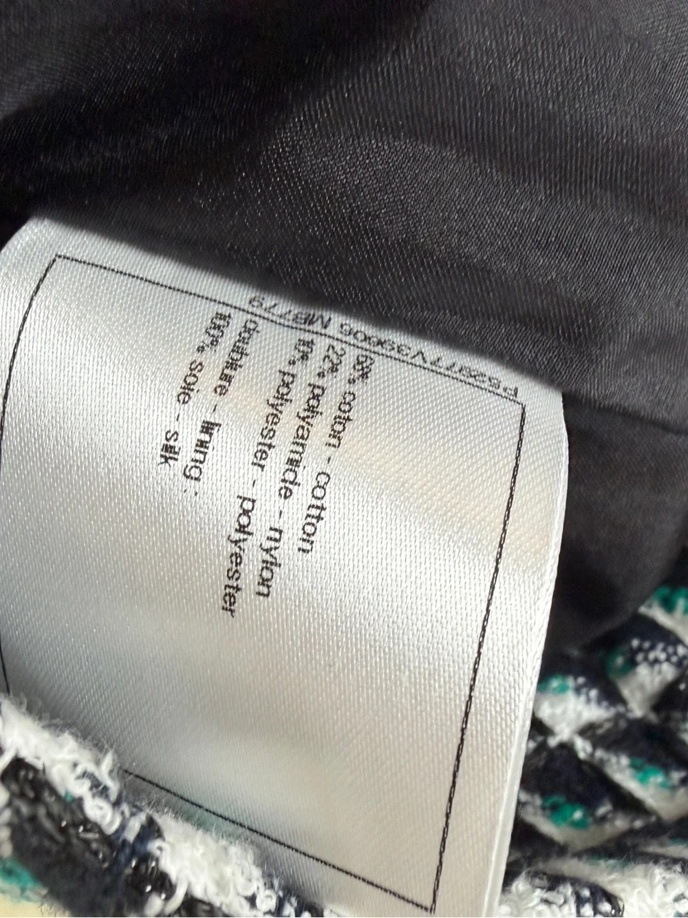 CHANEL Green Wool 16C SEOUL TWEED Skirt 40 NWT